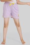 Zivame Girls Looney Tunes Knit Cotton Shorts - Lilac Breeze — thumbnail 2